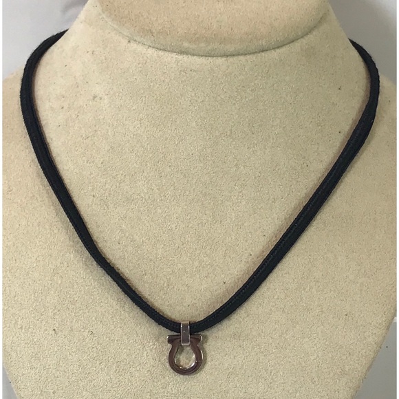 Salvatore Ferragamo Jewelry - Salvatore Ferragamo Repurposed Gancini Necklace
